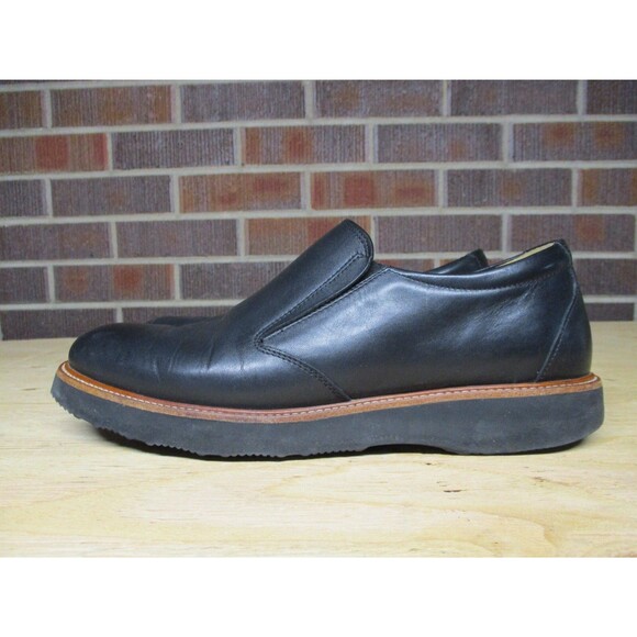 Samuel Hubbard Loafers Mens 8 M Black Leather Frequent Traveler Slip On Casual - Picture 9 of 16